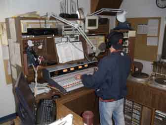 Paul in KBOW Studio