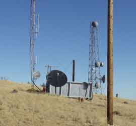 Tower, Dish, and Building